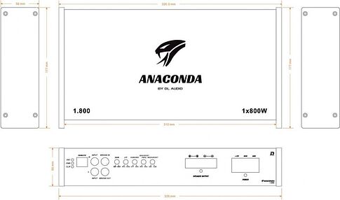 Автомобильный усилитель DL Audio Anaconda 1.800
