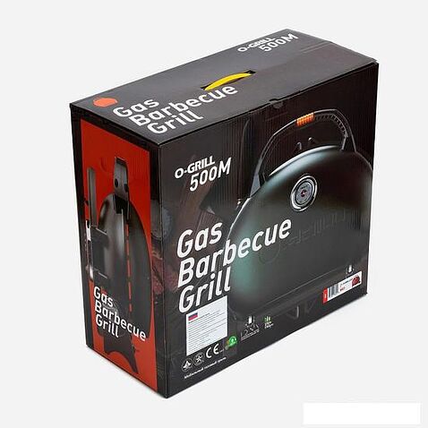 Портативный газовый гриль O-grill 500MT (красный)