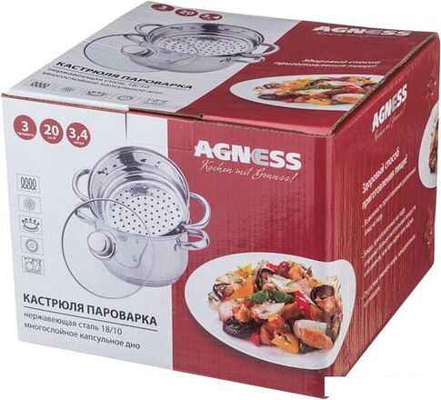 Пароварка Agness 933-503