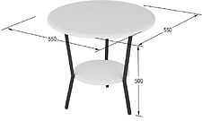 Журнальный столик Калифорния мебель Шот (белый)