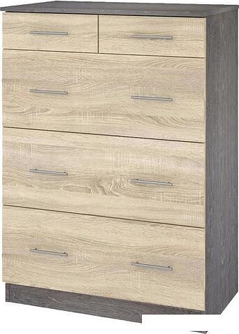 Комод Кортекс-мебель Модерн 80-5ш (береза/дуб сонома)