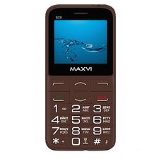 Кнопочный телефон Maxvi B231 (коричневый)