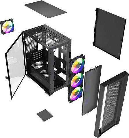 Корпус Powercase Alisio Micro X4B V2 LE CAMCXB-A4-LE