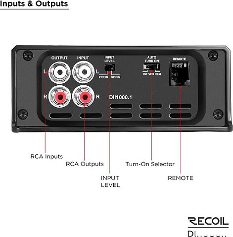 Автомобильный усилитель Recoil DII1000.1