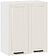 Шкаф навесной Трия Лорас 1В6 (белый/холст брюле)