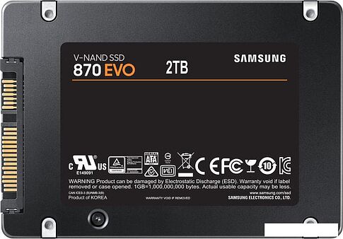 SSD Samsung 870 Evo 2TB MZ-77E2T0BW