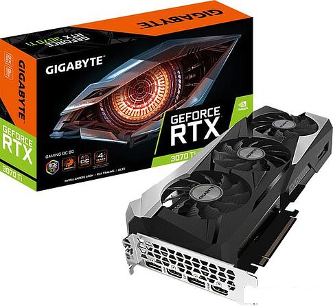 Видеокарта Gigabyte GeForce RTX 3070 Ti Gaming OC 8GB GDDR6X GV-N307TGAMING OC-8GD