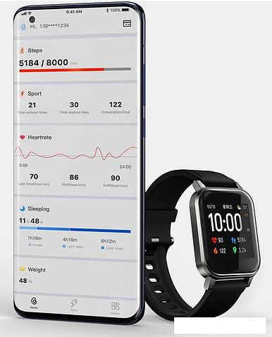 Умные часы Haylou LS02 (черный)