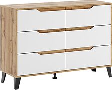 Комод ЭлиГард Eyva 6S (дуб вотан/белый)