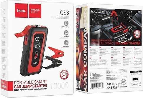Портативное пусковое устройство Hoco QS3 (черный)
