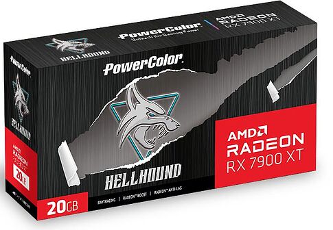 Видеокарта PowerColor Hellhound AMD Radeon RX 7900 XT 20GB GDDR6 RX 7900 XT 20G-L/OC