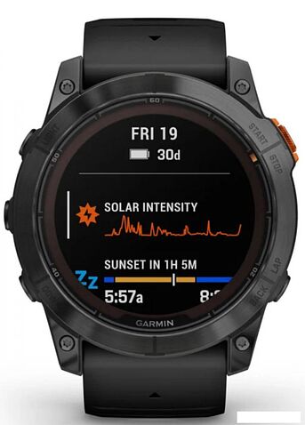 Умные часы Garmin Fenix 7X Pro Solar (сланцево-серый/черный)