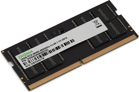 Оперативная память Digma 16ГБ DDR5 SODIMM 4800 МГц DGMAS54800016S
