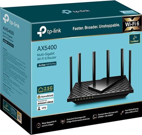 Wi-Fi роутер TP-Link Archer AX72 Pro