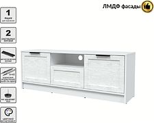 Тумба Интерлиния ТВ Концепт Тренд КТ-ТВ3-50 (белый платинум/дуб полярный)