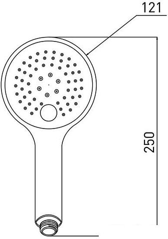 Душевая лейка Gross Aqua Space Push GA1400CW