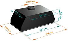 Кухонная вытяжка Backer BH64MC-15F1K-BK Кухонная вытяжка Backer BH64MC-15F1K-BK