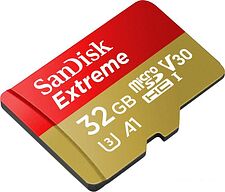 Карта памяти SanDisk Extreme microSDHC SDSQXAF-032G-GN6MN 32GB Карта памяти SanDisk Extreme microSDHC SDSQXAF-032G-GN6MN 32GB