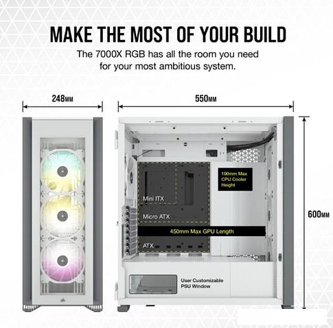 Корпус Corsair iCUE 7000X RGB CC-9011227-WW