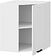 Шкаф навесной Трия Лорас 1В6У (белый/холст белый)