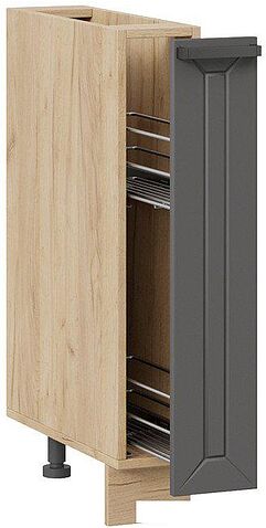 Шкаф напольный Трия Лорас 1Н15К (дуб крафт золотой/холст вулкан)