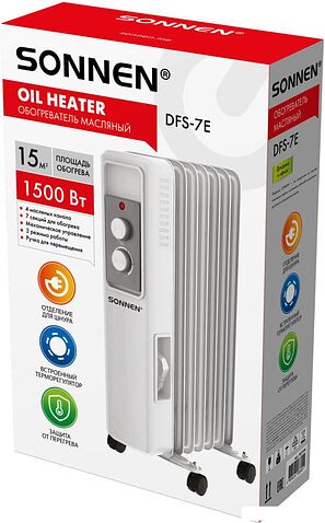 Масляный радиатор Sonnen DFS-7E
