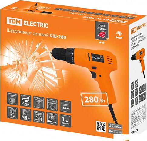 Дрель-шуруповерт TDM Electric SQ1030-0104