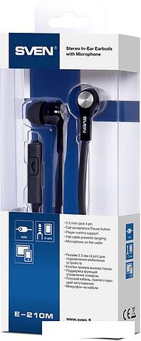 Наушники с микрофоном SVEN E-210M