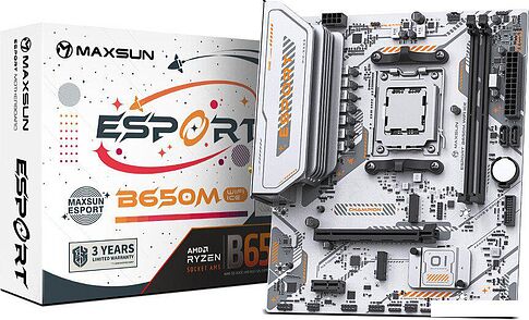 Материнская плата Maxsun eSport B650M WiFi6 Ice