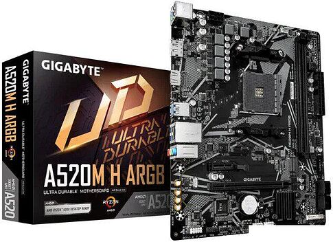 Материнская плата Gigabyte A520M H ARGB (rev. 1.0)