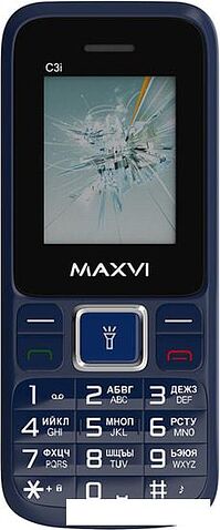 Мобильный телефон Maxvi C3i (маренго)