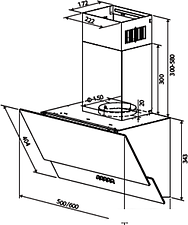 Кухонная вытяжка HOMSair Saturn Push 60 Glass (белый) Кухонная вытяжка HOMSair Saturn Push 60 Glass (белый)