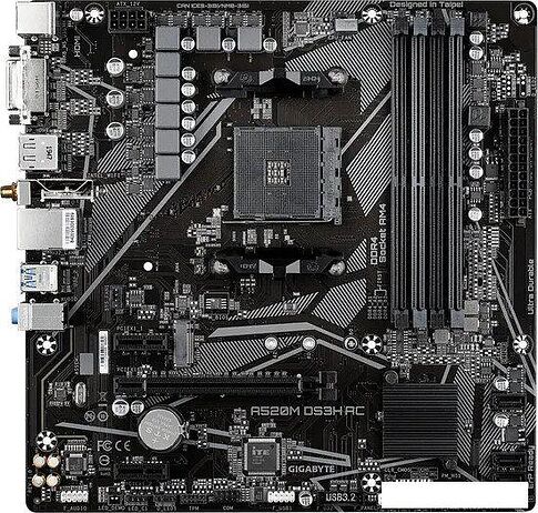 Материнская плата Gigabyte A520M DS3H AC (rev. 1.0)