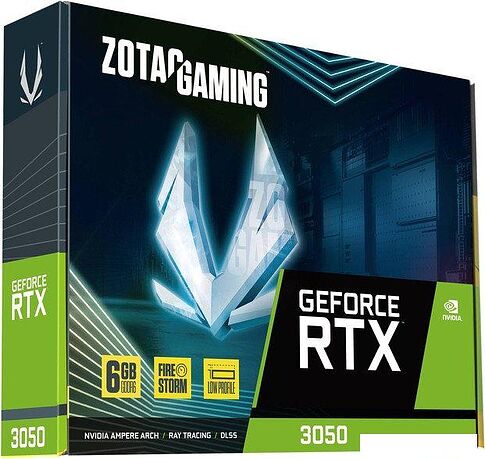 Видеокарта ZOTAC Gaming GeForce RTX 3050 6GB GDDR6 LP ZT-A30510L-10L