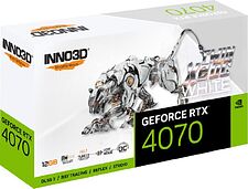 Видеокарта Inno3D GeForce RTX 4070 Twin X2 OC White N40702-126XX-183052V Видеокарта Inno3D GeForce RTX 4070 Twin X2 OC White N40702-126XX-183052V