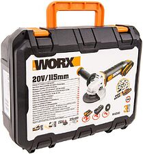 Угловая шлифмашина Worx WX800 (с 2-мя АКБ, кейс)