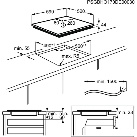 Варочная панель Electrolux IPEL644KC