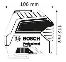 Лазерный нивелир Bosch GLL 2-10 Professional [0601063L00]