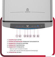 Накопительный электрический водонагреватель Ariston Velis Lux Abse Dry Wifi 80