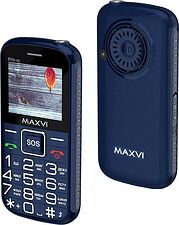 Кнопочный телефон Maxvi B5ds up (темно-синий)