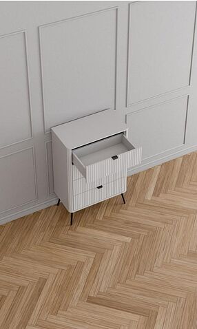 Комод Arvento Rondo 4S (белый/эко джелато)