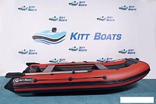 Моторно-гребная лодка KittBoats 350 НДНД (черный/красный) Моторно-гребная лодка KittBoats 350 НДНД (черный/красный)