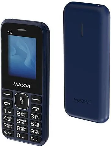 Кнопочный телефон Maxvi C30 (синий)