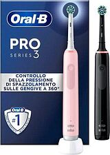 Комплект зубных щеток Oral-B Pro 3 3900N (черный/розовый)