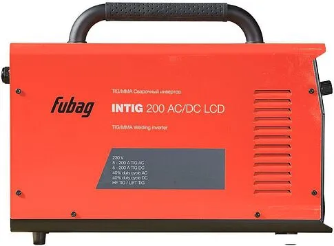 Сварочный инвертор Fubag INTIG 200 AC/DC Pulse LCD 31592.1