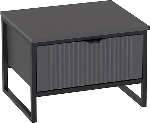 Тумба Мебельград Нора с ящиком (металл бруклин/графит)