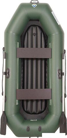 Моторно-гребная лодка Лоцман Гребная под мотор стандарт ЛС-260 ВНД (зеленый)