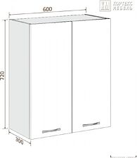 Шкаф навесной Кортекс-мебель Корнелия Лира ВШ60с (венге светлый)