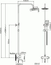 Душевая система  Diadonna Д65-35005S