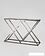 Консольный стол Stool Group Инсигния 115x30 ECST-026-BG-SK (стекло Smoke/сталь темный хром)